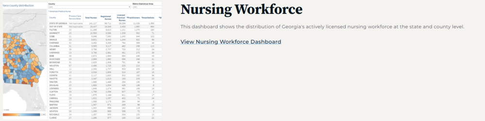 Nursing workforce tool